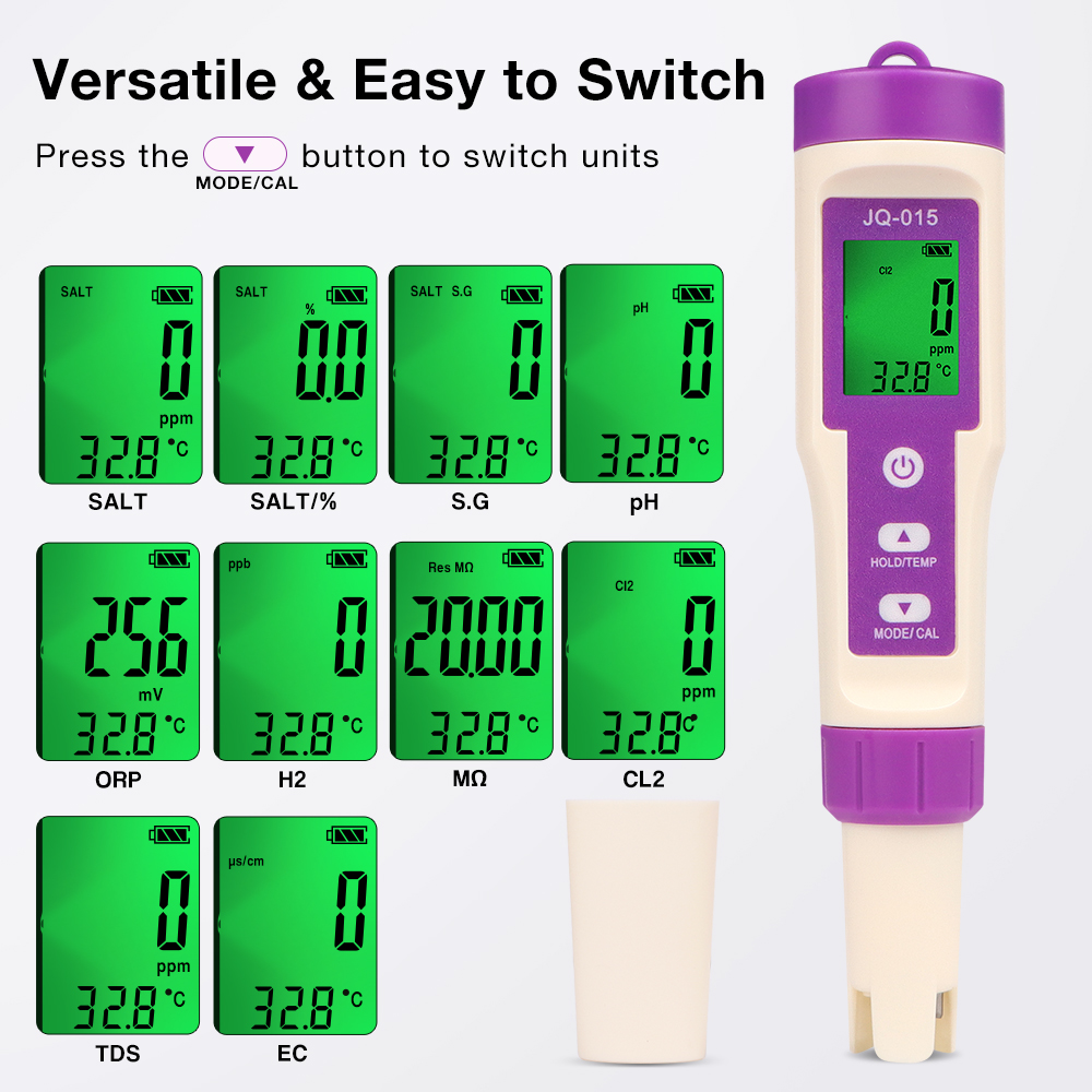 10 In 1 Water Quality Tester C - Ph Meter Digital Water Tester recension och pris